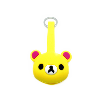 Silicone Cartoon Cute Bear Keychain Multi Ports USB Charging Cable