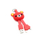 Silicone Cartoon Cute Bear Keychain Multi Ports USB Charging Cable