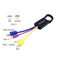 5 in 1 USB Data Charging Cable with Carabiner