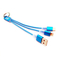 3 in 1 Braided USB Charger Cable Keychain